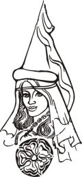 Bílá paní - kresba Josef Jícha