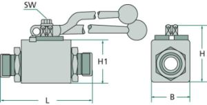 Hydraulick spojka kulov kohout